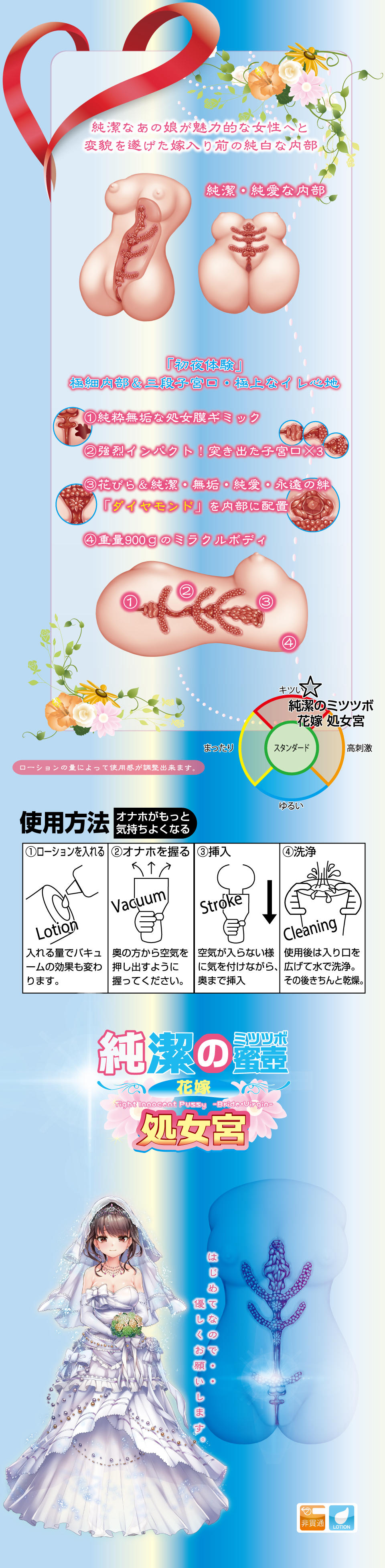 对子哈特纯洁蜜壶 花嫁 处女宫-处女膜构造・极细内部・超肉厚感・三段子宮口10