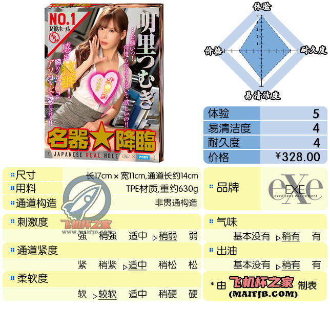 “猫咪哧溜.jpg”— EXE 明里紬（中低刺激）评测-B哥情报局-飞机杯测评