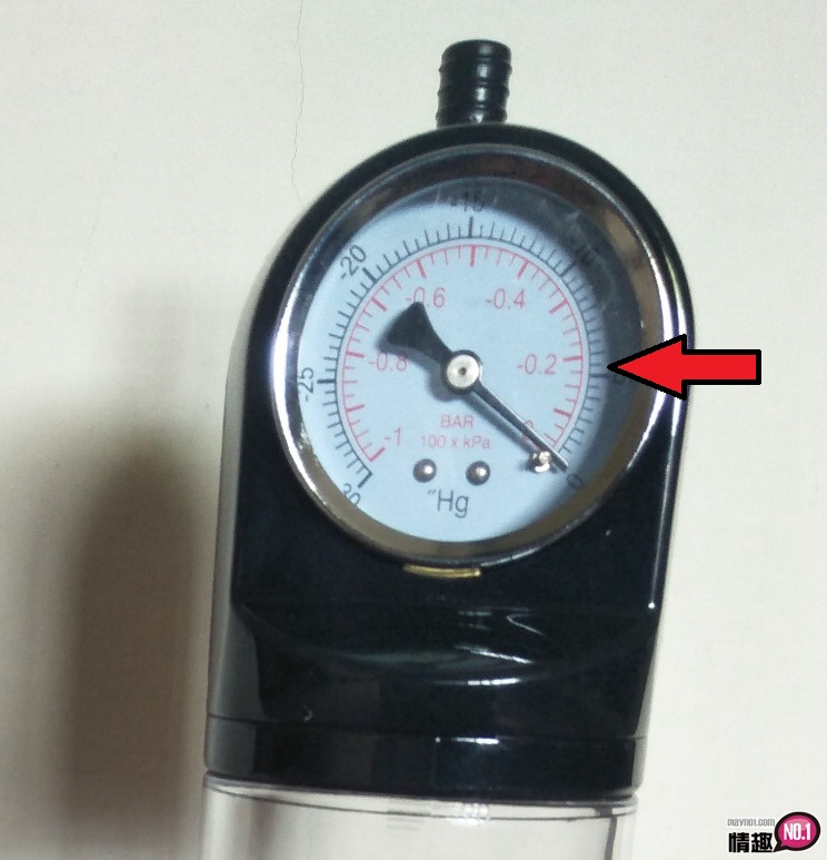 PrettyLove附压力錶手动真空吸引阴茎助勃器-这吸力确实非同小可;9